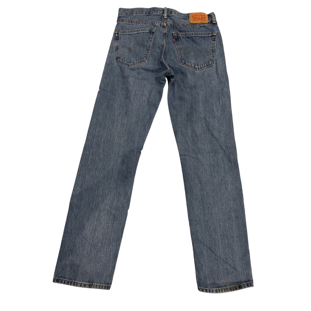 Levis 505 Regular Fit Straight Leg Blue Denim Jeans Mens W33 L34 00505-4891